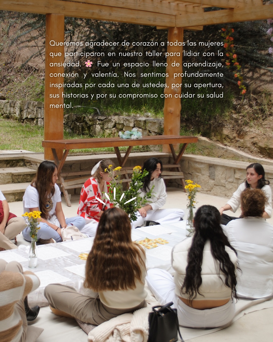 Grupo de participantes en el taller Aprendiendo a lidiar con la ansiedad